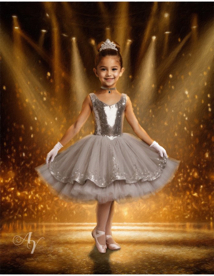 Child Ballerina Fairytale Customized Photo Paintings Child Ballerina Fairytale Customized Photo Paintings