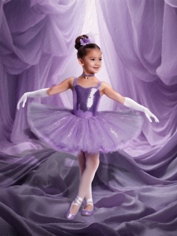 Child Ballerina Fairytale Customized Photo Paintings