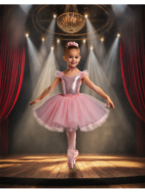 Child Ballerina Fairytale Customized Photo Paintings