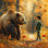 Child and Autumn Wildlife Customized Photo Paintings