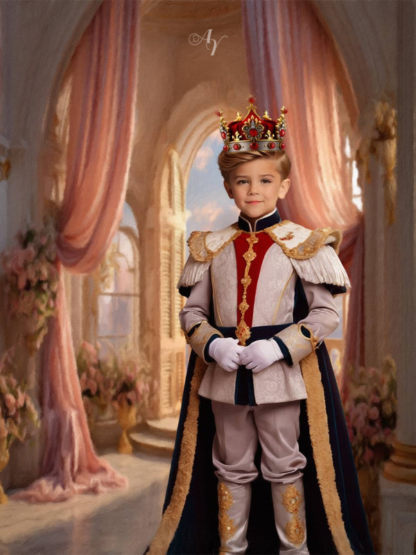 Child King Fantasy Customized Photo Paintings