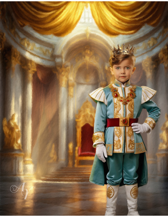 Child King Fantasy Customized Photo Paintings Child King Fantasy Customized Photo Paintings