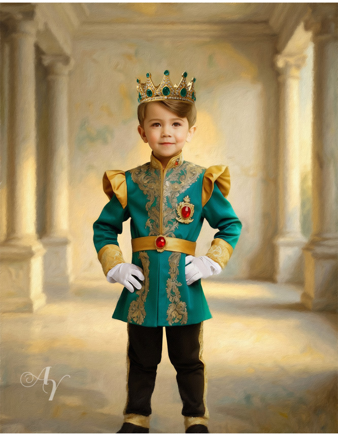 Child King Fantasy Customized Photo Paintings Child King Fantasy Customized Photo Paintings