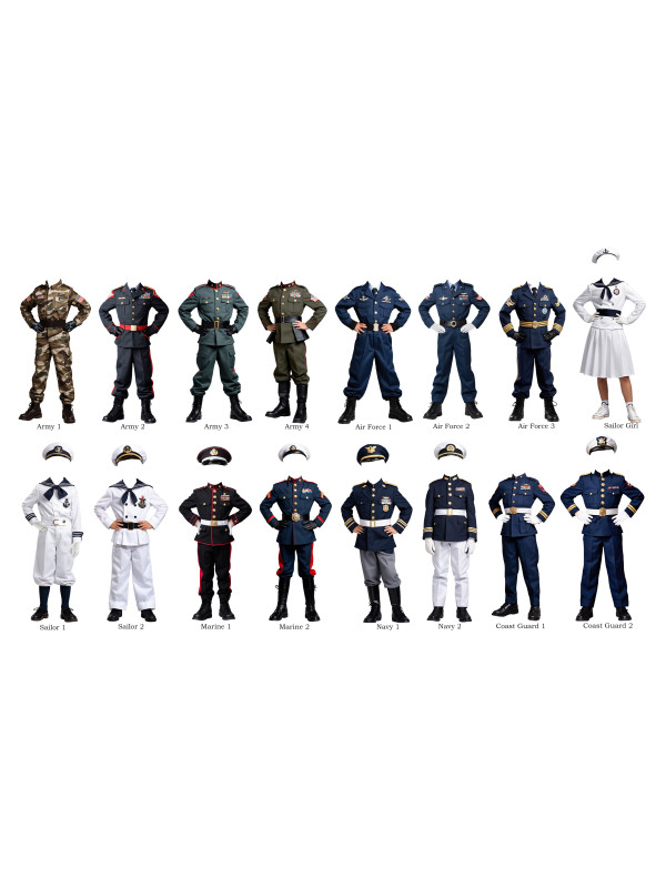 Child Military Customized Photo Painting - Boys and Girls