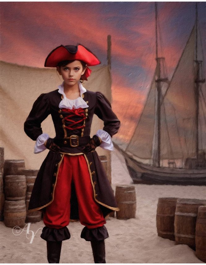 Child Pirate Customized Photo Paintings - Boys and Girls Child Pirate Customized Photo Paintings - Boys and Girls