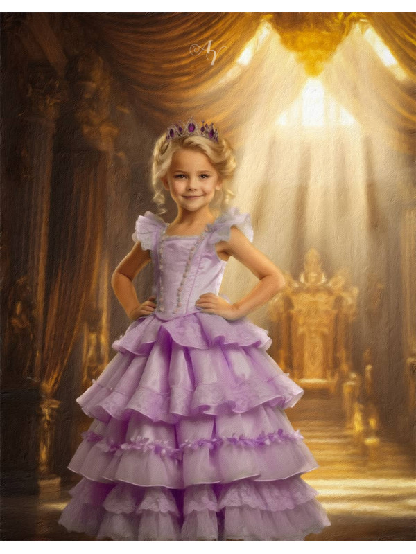 Child Princess Fairytale Customized Photo Paintings
