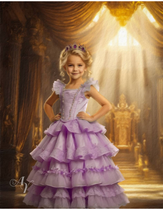 Child Princess Fairytale Customized Photo Paintings