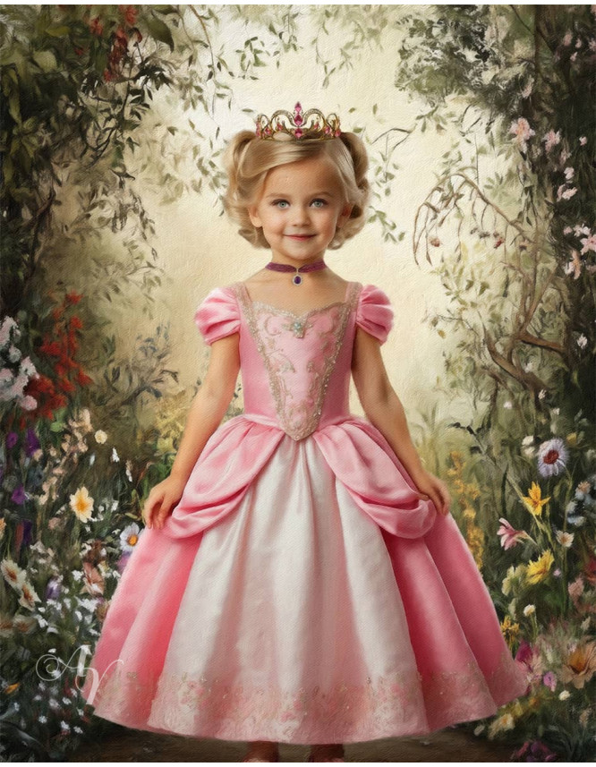 Child Princess Fairytale Customized Photo Paintings