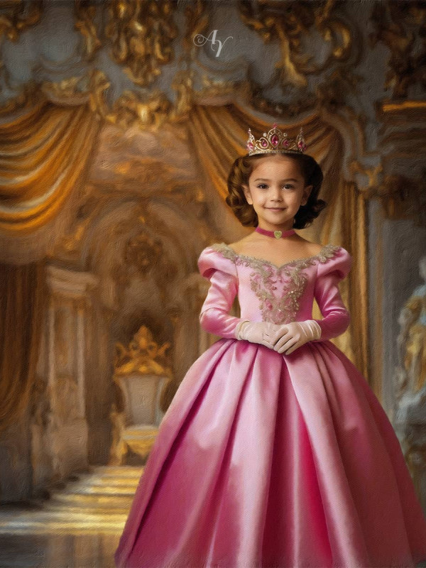 Child Queen Fairytale Customized Photo Paintings