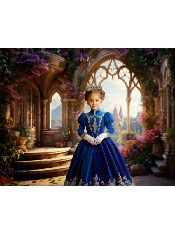 Child Queen Fairytale Customized Photo Paintings
