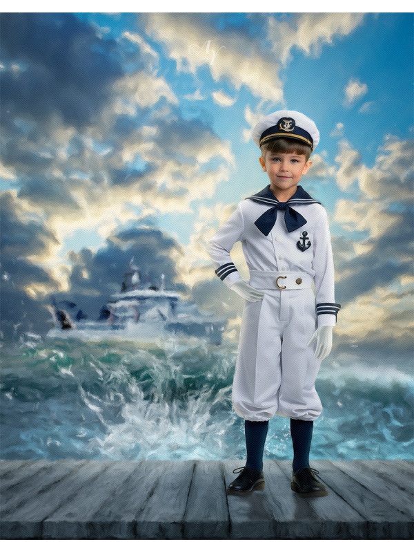 Child Military Customized Photo Painting - Boys and Girls