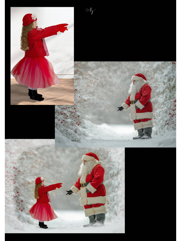 Child Winter - Holiday Customized Photo Paintings