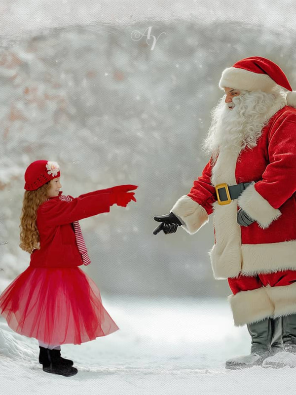 Child Winter - Holiday Customized Photo Paintings