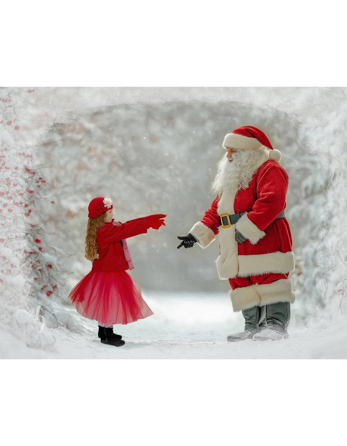 Child Winter - Holiday Customized Photo Paintings Child Winter - Holiday Customized Photo Paintings