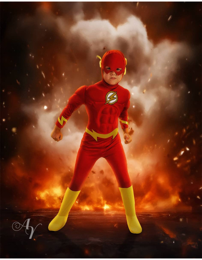 Child Superheroes Fantasy Customized Photo Paintings Child Superheroes Fantasy Customized Photo Paintings