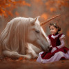 Child Princess - Unicorn Customized Photo Paintings