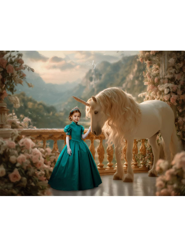 Child Princess - Unicorn Customized Photo Paintings