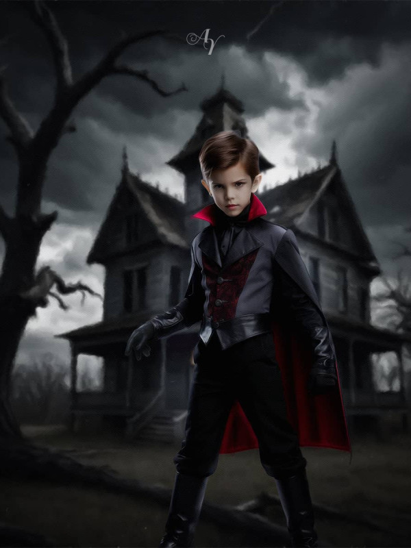 Child Vampire Fantasy Customized Photo Paintings