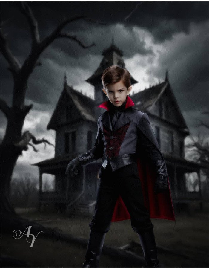 Child Vampire Fantasy Customized Photo Paintings Child Vampire Fantasy Customized Photo Paintings