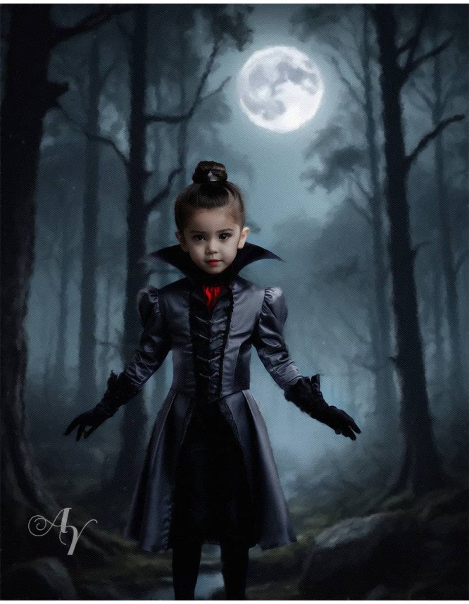 Child Vampire Fantasy Customized Photo Paintings Child Vampire Fantasy Customized Photo Paintings