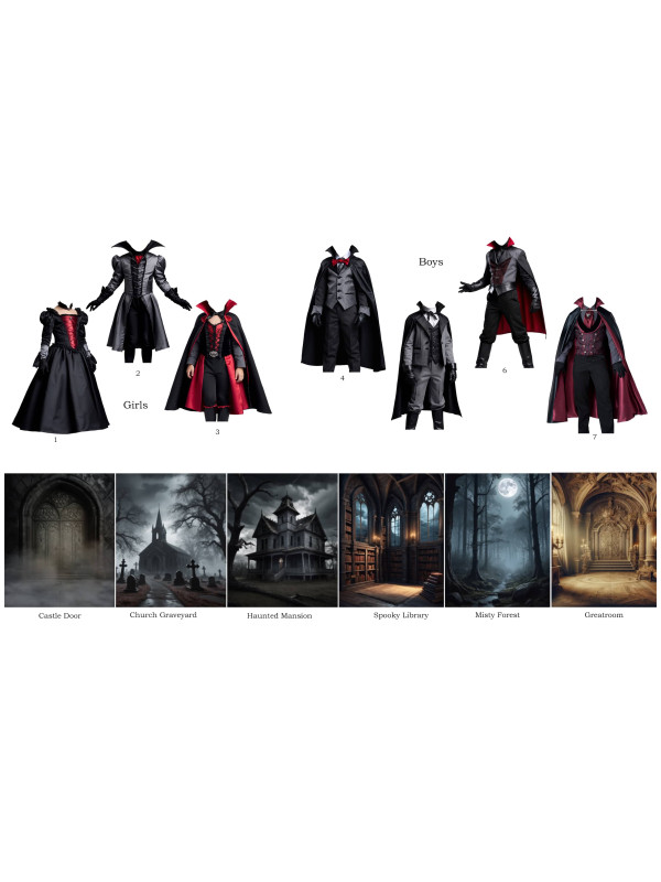 Child Vampire Fantasy Customized Photo Paintings