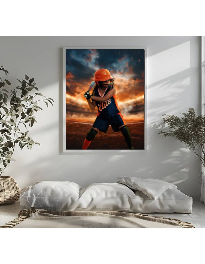 Baseball Star Customized Photo Paintings