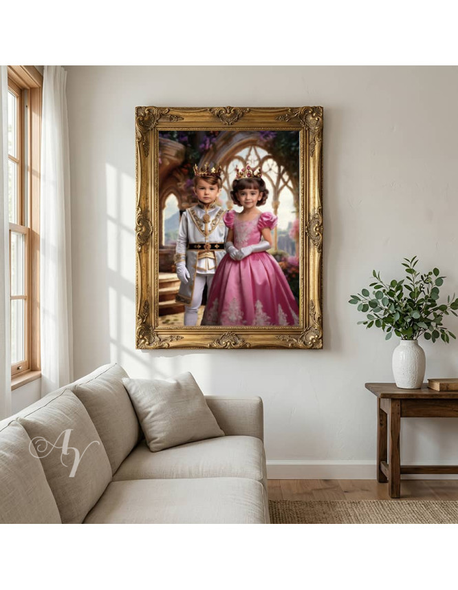 Child King Fantasy Customized Photo Paintings Child King Fantasy Customized Photo Paintings
