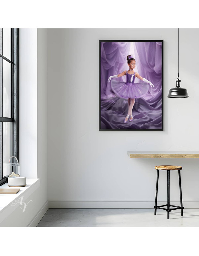 Child Ballerina Fairytale Customized Photo Paintings