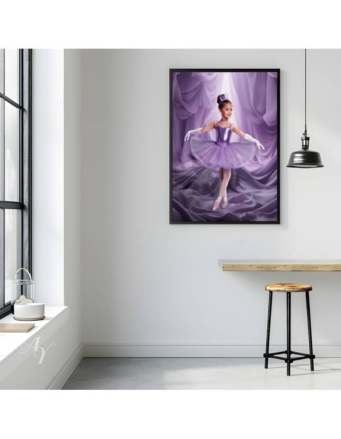 Child Ballerina Fairytale Customized Photo Paintings Child Ballerina Fairytale Customized Photo Paintings