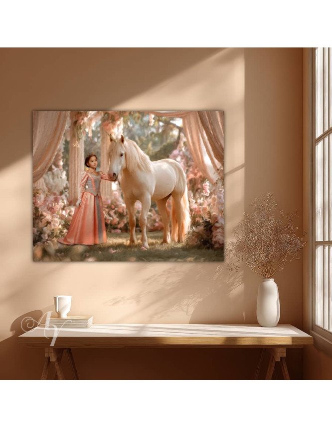 Child Princess - Unicorn Customized Photo Paintings Child Princess - Unicorn Customized Photo Paintings