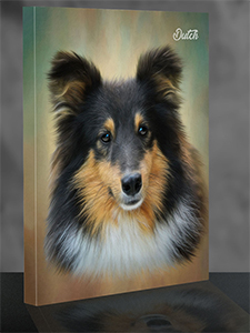 Canvas Dog Portrait